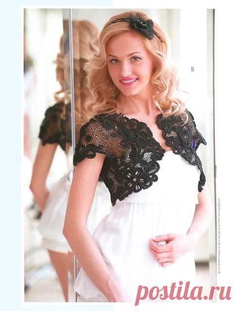 болеро крючком.