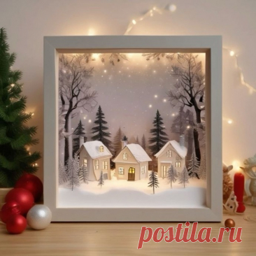 Морозная сказка: новогодние композиции Морозная сказка: новогодние композицииДелайте их многослойными, чтобы получить объем.