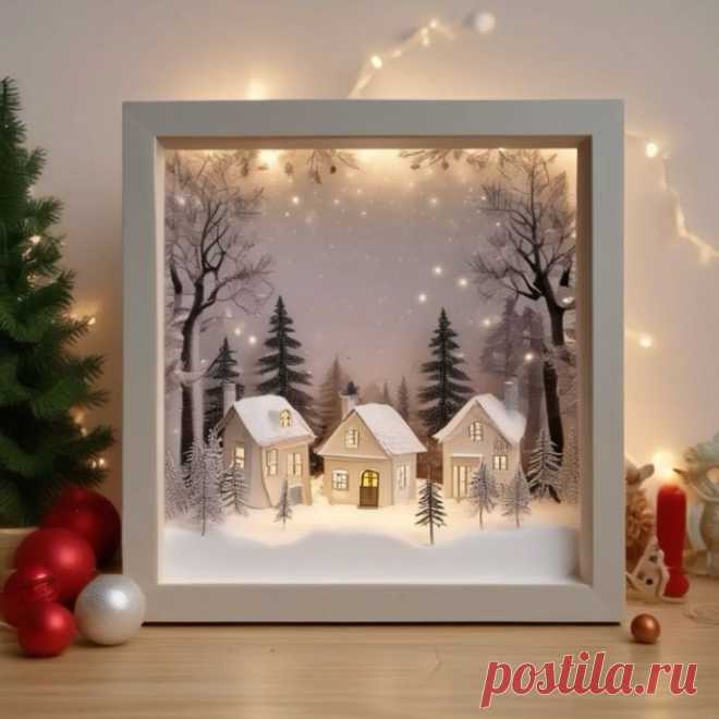 Морозная сказка: новогодние композиции Морозная сказка: новогодние композицииДелайте их многослойными, чтобы получить объем.