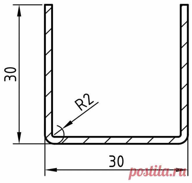 Армирующий профиль 30х30 (Veka 113.365) – Профиль для систем Века