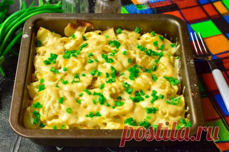 Праздничная картошка с мясом в духовке: рецепт с фото пошагово