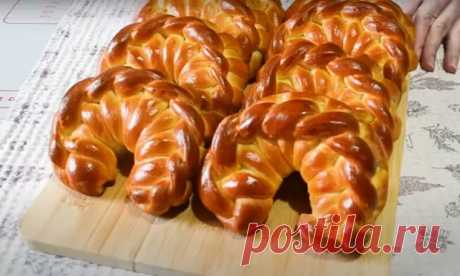 Пышные плетеные булочки. Рецепт на молоке с повидлом: невероятно вкусно - week-menu.ru - 31 мая - Медиаплатформа МирТесен