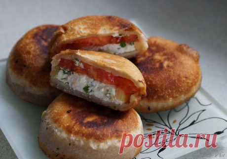 Вкусные пирожки-пончики с сочной начинкой!