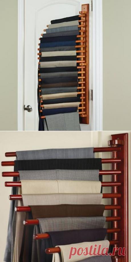 Стойка гардероб Организационный брюк - Hammacher Шлеммер