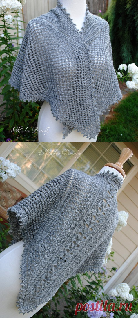 Ажурная Шаль #21 Lace Shawl by Candace Eisner Strick