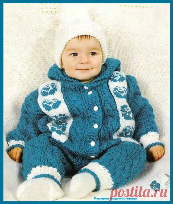 Кофточка, штанишки, шапочка, варежки для малыша