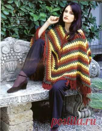 Вяжем женские модели - пончо