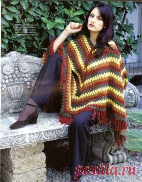 Вяжем женские модели - пончо
