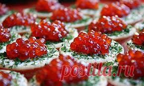 Ржаные хлебцы с икрой. | vkusnyymir