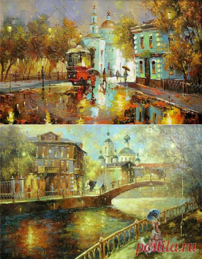 (+1) - Очарование города в картинах Сергея Боева | Искусство