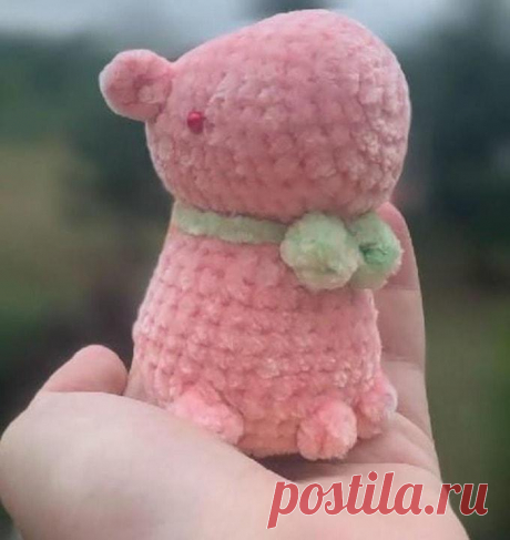 Капибара крючком. Амигуруми схемы и описания. Автор: @crochetby.siena | IRINELY.ART