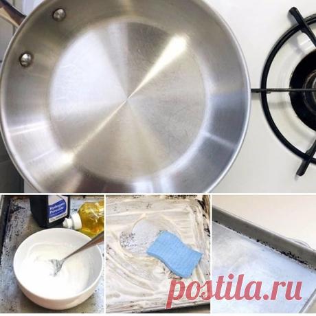 Чистка посуды перекисью водорода