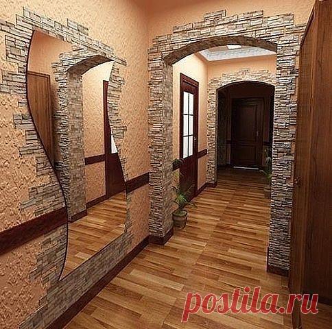 Дизайн красивых прихожих из камня