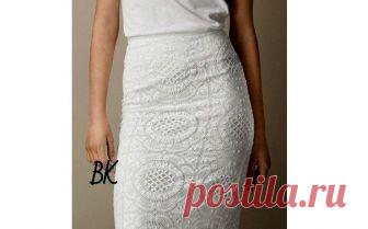 Вязаная юбка из квадратных мотивов - Эфария Вязаная юбка из квадратных мотивов. Схема вязания взято здесь