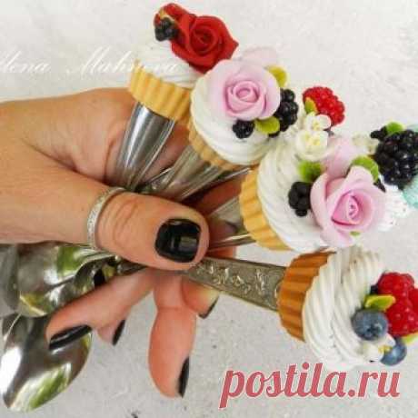 #sweet #spoon #polymer_clay #art #handmade #jewelry #cake #tea #coffee #strawberries #roses #kitchen #design #clay#ложка #сладкие #сладости #кейк #ягода #цветы #арт #искусство #полимерная_глина #Украшения #своимируками #чай #кофе #Идеяподарка #дизайн