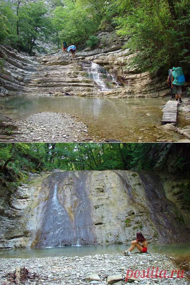 Что посмотреть на Западном Кавказе? Река Тхаб, водопады Плесецкой щели