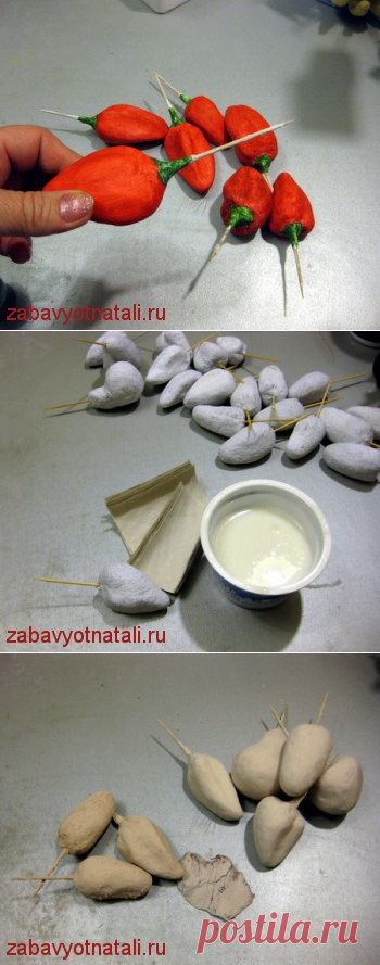 Перчик из папье-маше | Забавы от Натальи