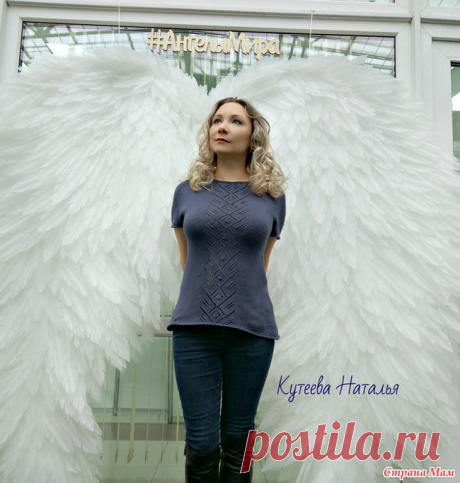 Джемпер с регланом-погон Доброго времени суток , дорогие рукодельницы! Хотя сейчас зима, представляю Вашему вниманию джемпер с коротким рукавом, который связала еще в сентябре.