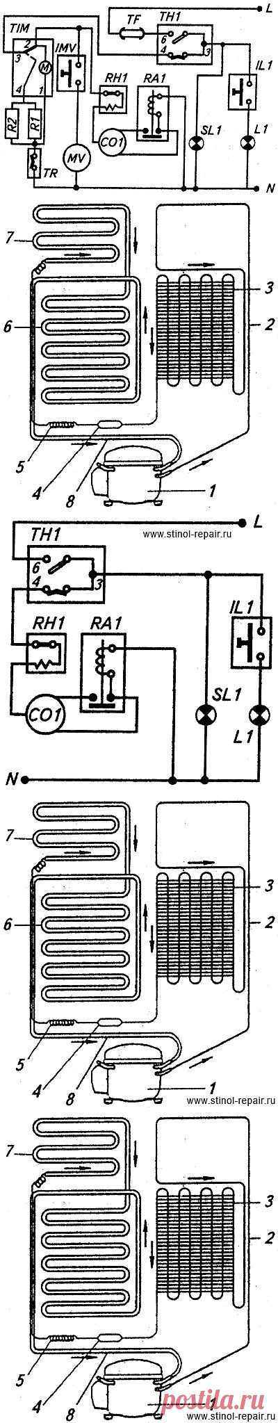 Схемы и всё о холодильниках СТИНОЛ