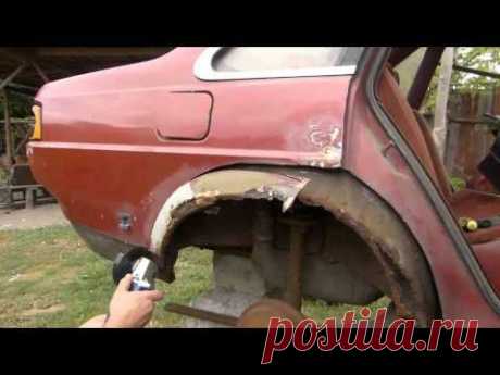 Volkswagen Passat B2.Фольксваген-Пассат-В2 (сантана) варим арки ,пороги.ремонт авто.Ч.1 - YouTube