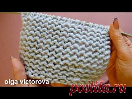 Двухсторонний Фактурный Узор для утолщенной вязки 698 Узоры спицами