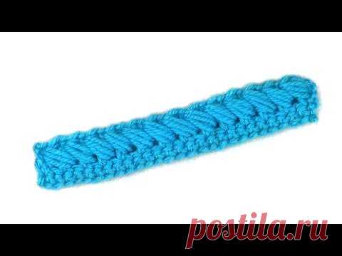 Объемная кайма с пышными столбиками