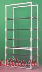 pvc storage rack. Either for shoe rack or buy bins and put extra odds and ends in it (idk if we necessarily need this) best to put in like a closet and put like Christmas decorations, our special stuff, and other storage stuff in bins and on this
