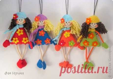Вязание крючком - Висюльки Девчушки и котишки » Поиск мастер классов, поделок своими руками и рукоделия на SearchMasterclass.Net