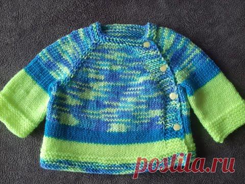 ВЯЖЕМ КОФТОЧКУ ДЛЯ НОВОРОЖДЕННОГО.