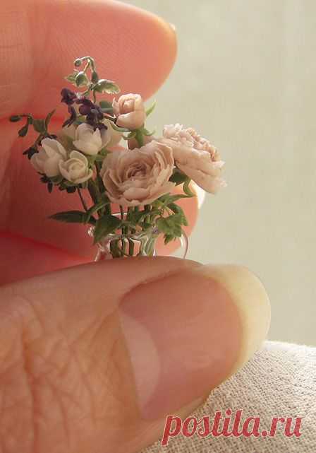 Roses. Dollhouse & Miniature ROSY, Yukari Miyazaki | Like! Miniature Flowers & Plants