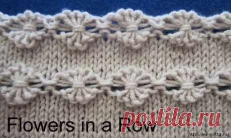 Вязание спицами. Узор &quot;Паучки&quot; / Вязание спицами / Вязание спицами для начинающих