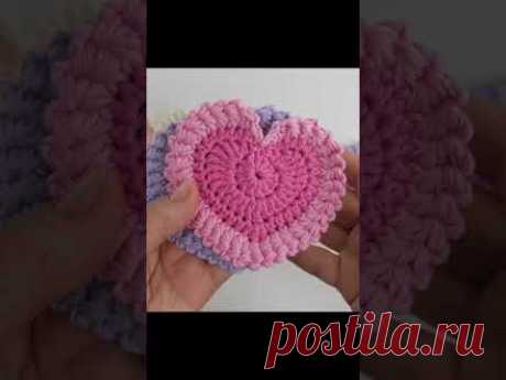 Valentine's Coasters Crochet #crochet #crochettutorial #crochetpattern