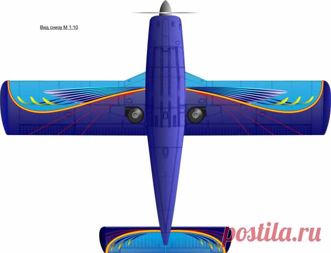 Piper Arrow, вид снизу.