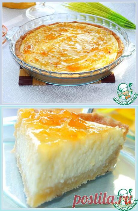 Творожный тарт с лимонным джемом - кулинарный рецепт