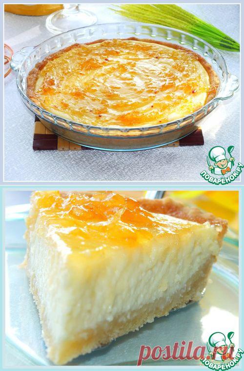 Творожный тарт с лимонным джемом - кулинарный рецепт
