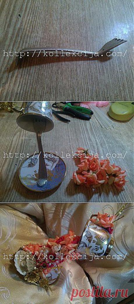 Парящая чашка с цветами. | Своими руками