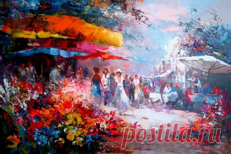 Willem Haenraets. Воздушная живопись.