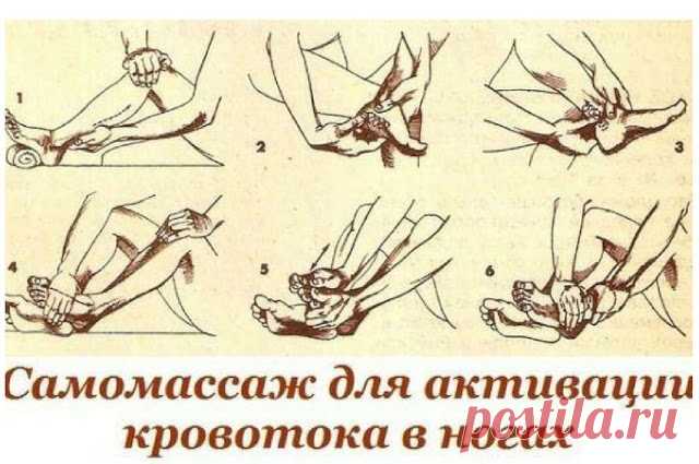 САМОМАССАЖ ДЛЯ АКТИВАЦИИ КРОВОТОКА В НОГАХ