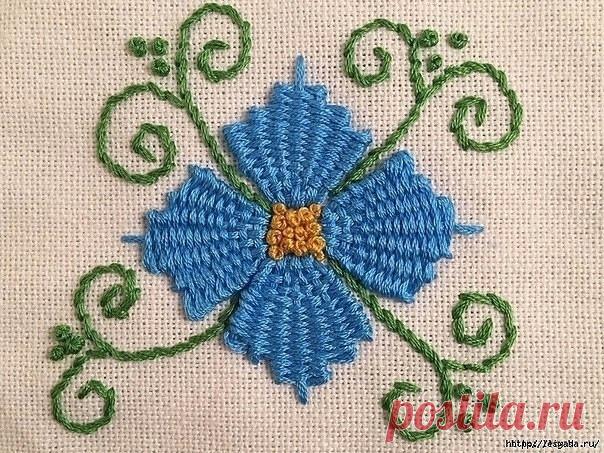 Красивая вышивка: мастер-класс Красивая вышивка: мастер-классИнтересная техника вышивки гладью.Творите красоту и будьте счастливы.