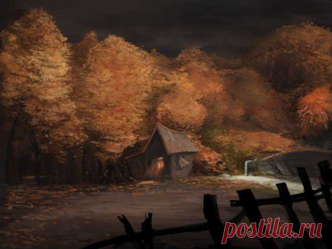Сообщество иллюстраторов | Иллюстрация мир вечной осени.