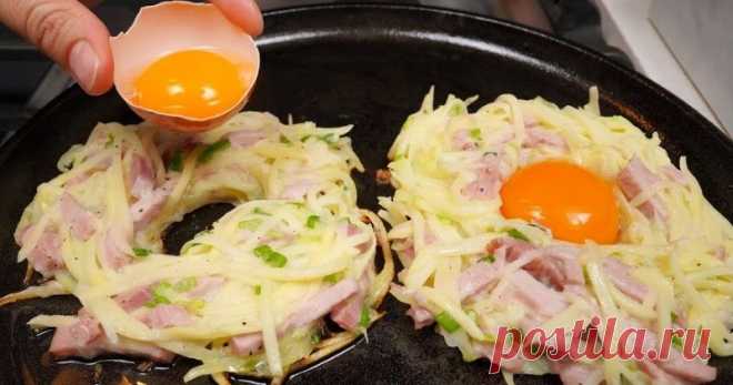 Новая подача картошки с яйцом на завтрак: красиво и удивительно вкусно ...