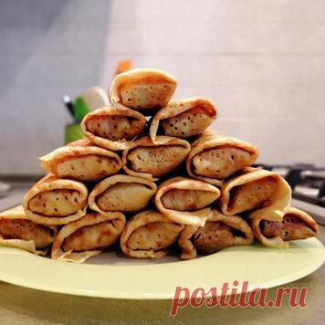 Заварные блинчики идеально подходят для фаршированных блинов. Нам потребуется… | МАСТЕРСКАЯ СЛАДОСТЕЙ Юлии Арт | Дзен