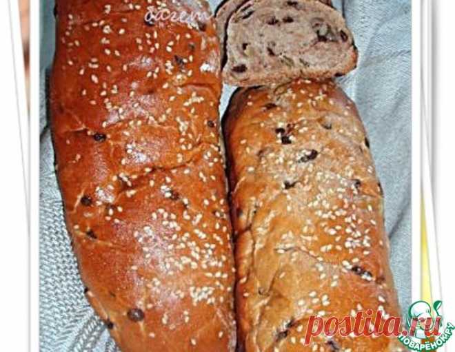 Шоколадно-яблочный багет – кулинарный рецепт