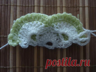 Красота из остатков.Новый шикарный узор крючком (пошагово).
