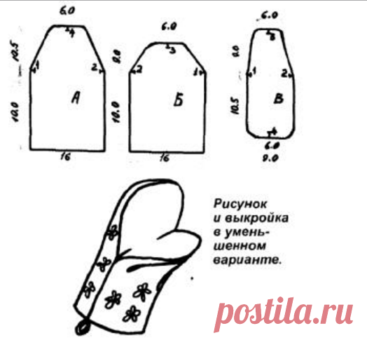 Как сшить кухонную прихватку в виде собачки, выкройка, фото?