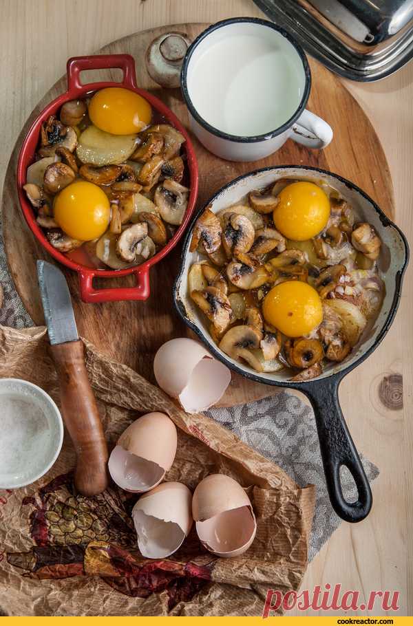 Яичница, запеченная с картофелем и сливками. Ниро Вульф. 