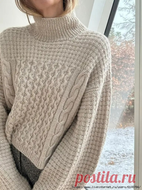 Свитер вафельным узором Waffle Loop Sweater