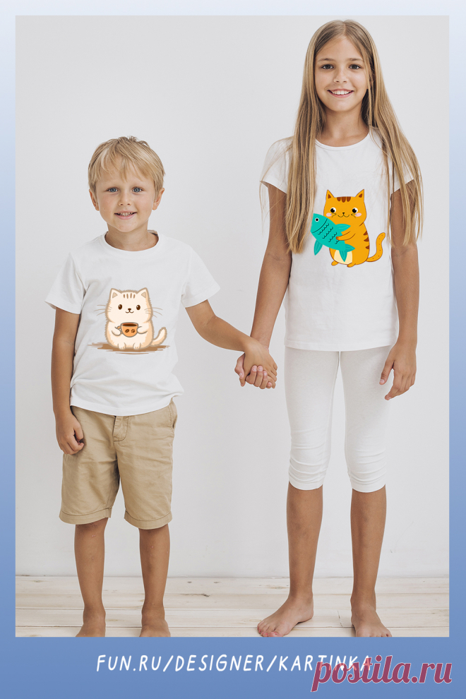 Стильные футболки из 100% натурального хлопка с авторскими принтами.