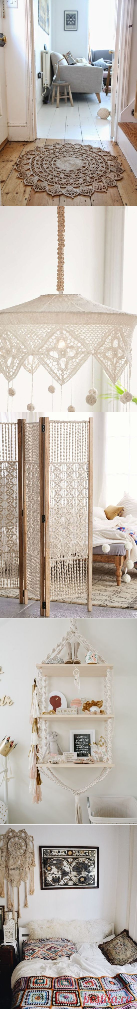 Макраме в интерьере — Роскошь и уют