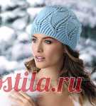 Красивая шапочка спицами...мк из 